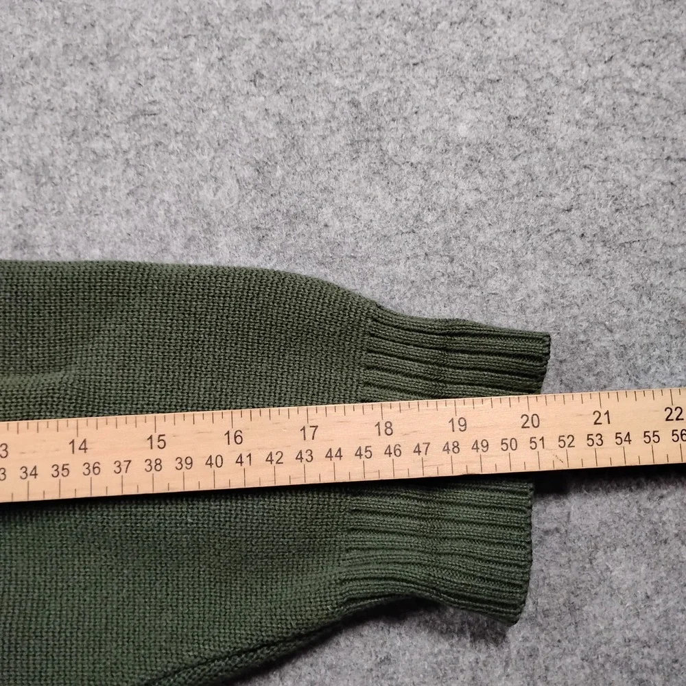 Vintage GAP Men's Large Olive Green Full Zip Cotton Sweater Jacket